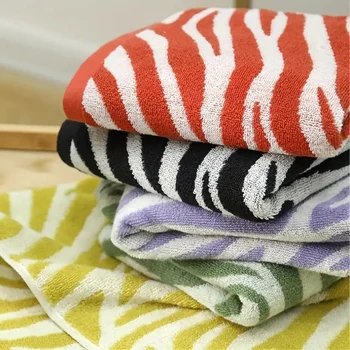 Полотенце для рук с рисунком тигра в полоску, Хлопковое мягкое, благоприятное для кожи полотенце для лица, Быстросохнущее впитывающее полотенце для домашней ванной комнаты 29*13 дюймов
