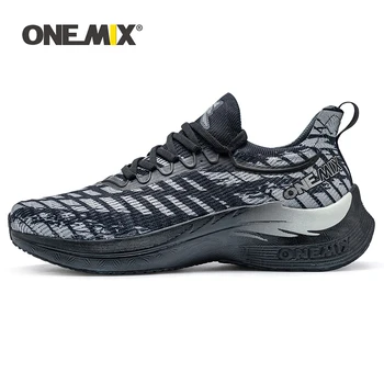 Профессиональные кроссовки ONEMIX для мужчин; Дышащая спортивная обувь для тренировок; уличные водонепроницаемые нескользящие оригинальные кроссовки