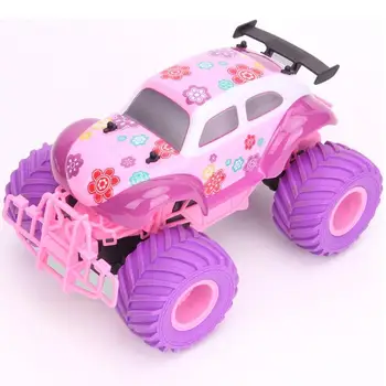 Радиоуправляемый автомобиль с электрическим дистанционным управлением, грузовики для езды по бездорожью, большие колеса, высокоскоростные подарочные игрушки для девочек для детей
