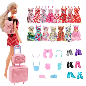Различный набор одежды для куклы Барби, Купальники, бикини, аксессуары для куклы Барби, Обувь, Ботинки, Скейтборд, аксессуары для куклы Барби