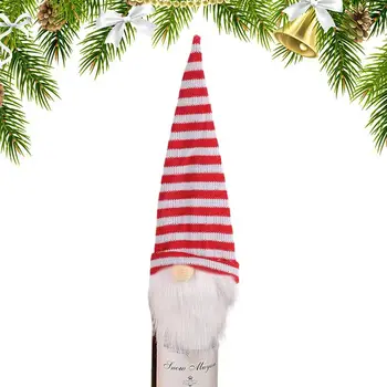 Рождественская крышка для бутылки вина Gnome, Веселые рождественские украшения для дома, рождественские украшения, Рождественские подарки, с Новым годом