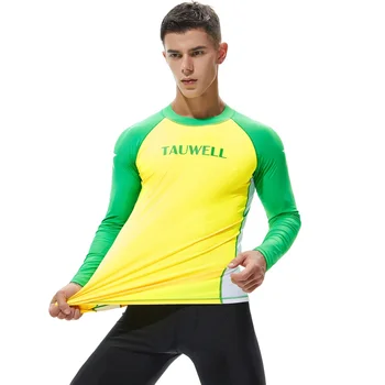 Рубашка для серфинга, дайвинга, мужские рубашки UPF 50 + для плавания, солнцезащитные рубашки, Компрессионная облегающая футболка, мужская футболка для занятий спортом на открытом воздухе с длинным рукавом