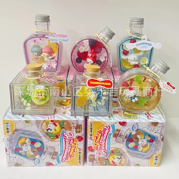 Серия Sanrio World in A Bottle Kawaii Hello Kitty Cinnamoroll Kulomi My Melody Девчачье Сердечко Украшение Флакона Духов Подарок для Пары