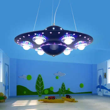 Скандинавская детская потолочная светодиодная люстра с регулируемой яркостью для спальни мальчика, детской комнаты для подростков, подвесной светильник, люстры для освещения помещений
