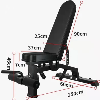 Складной Многофункциональный табурет для гантелей, скамейка для профессиональных упражнений для поднятия тяжестей дома