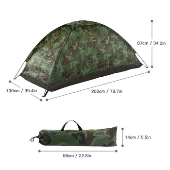 Туристическая палатка для кемпинга на 1-2 человека, Сверхлегкая Камуфляжная Садовая Солнцезащитная защита, Походные принадлежности для кемпинга на открытом воздухе