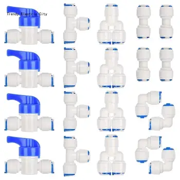 Фитинги для водяного фильтра R9CD Простые в использовании вспомогательные запорные клапаны Разъем для водяного фильтра Подходит для домашнего и коммерческого использования