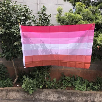 Флаг Z-ONE Радужный Флаг 90x150 см ЛГБТ Радужная гомосексуальная Губная Помада Поцелуй в губы Лесбийский Флаг полиэстер подвесной баннер для украшения