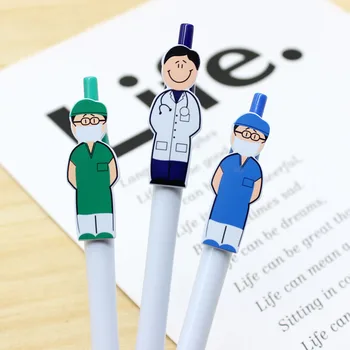 Шариковая ручка 2шт с новым мультяшным персонажем в форме доктора и медсестры для офиса и школы