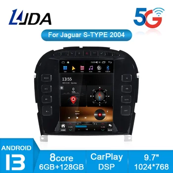 LJDA Android 13 Автомобильный Мультимедийный Плеер Для Jaguar S-TYPE 2004 2005 2006 2007 2008 Автомобильное Радио GPS Навигация Автозвук DSP 9,7 Дюймов