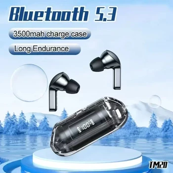 TWS TM20 Наушники Bluetooth Наушники с Микрофоном Светодиодный Дисплей Наушники-Вкладыши для iPhone IOS Android Y80 Fone Беспроводная Bluetooth-гарнитура