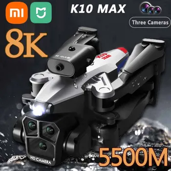 Xiaomi MIJIA K10Max Drone 8K Профессиональный Трехкамерный Широкоугольный Оптический Поток Локализации Обхода Препятствий RC Quadcopter