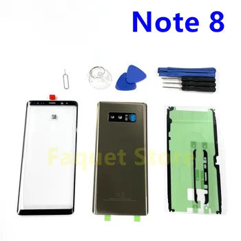 Для SAMSUNG Galaxy Note 8 Примечание 9 Задняя Крышка Сенсорный Экран Передняя Стеклянная Панель N950 N950F N960F/DS N950U N960 Крышка Батарейного отсека