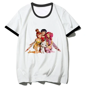 Женская футболка Mia And Me в стиле манги харадзюку, дизайнерская футболка, одежда для девочек в стиле комиксов манги