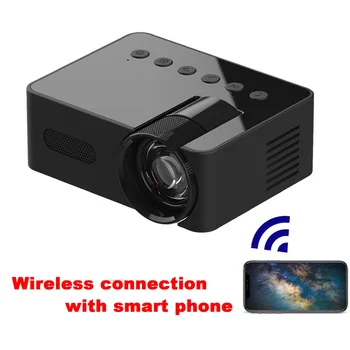 Портативный умный проектор YT100, мини-проектор Wi-Fi, HD-видеопроектор, совместимый со смартфонами, планшетами